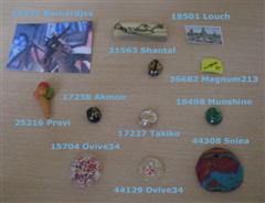 Quelques objets personnalis�s, merci de vos efforts